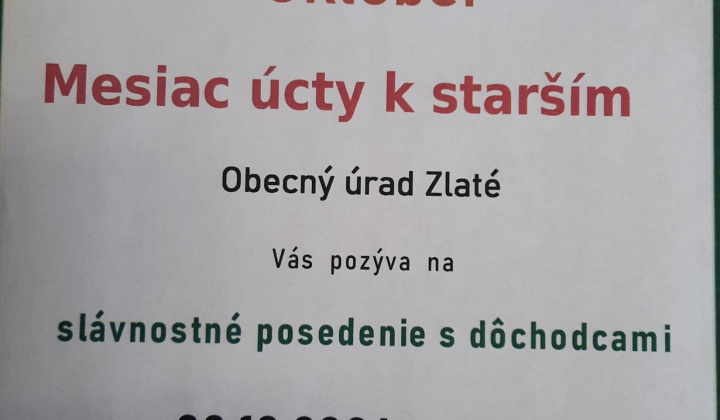 Fotka - Október - mestiac úcty k starším 